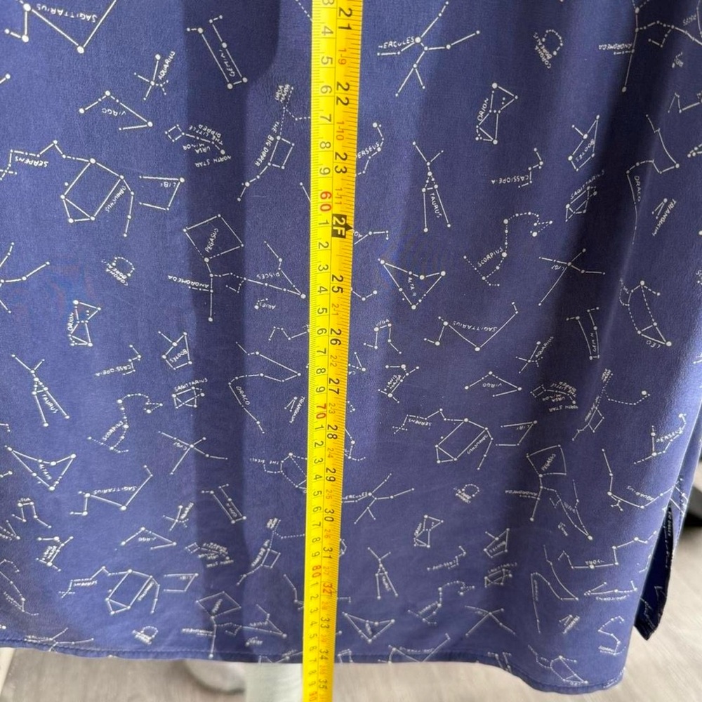 No. 6 Store 100% Silk dress Astrology Constellation size xs/s - Picture 6 of 6